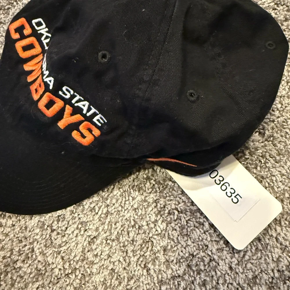 Nike Dri Fit Hat Cap Mens OSU Oklahoma State Blk Adjustable Strapback Heritage86